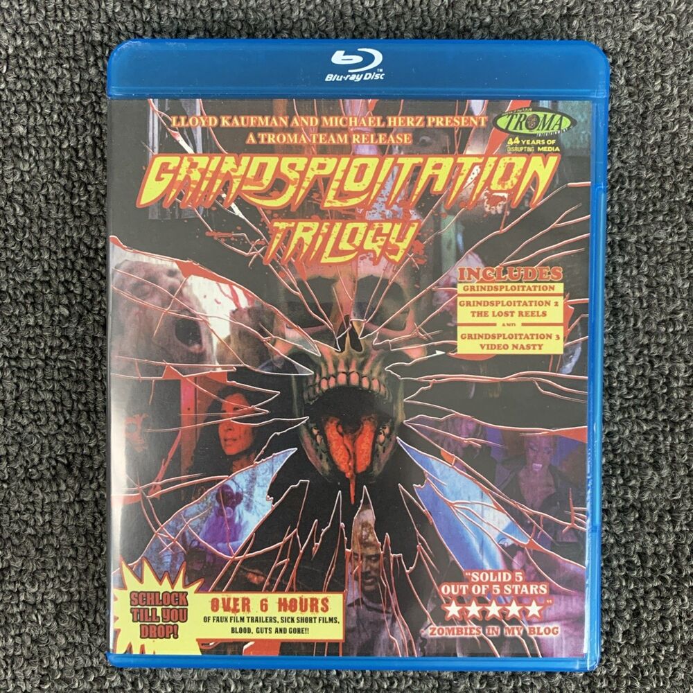 Grindsploitation Trilogy (Blu-ray) 2016 Troma B Horror 2 Disc Schlock